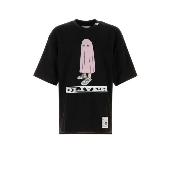 Maison Mihara Yasuhiro Men Black Cotton Oversize T-Shirt